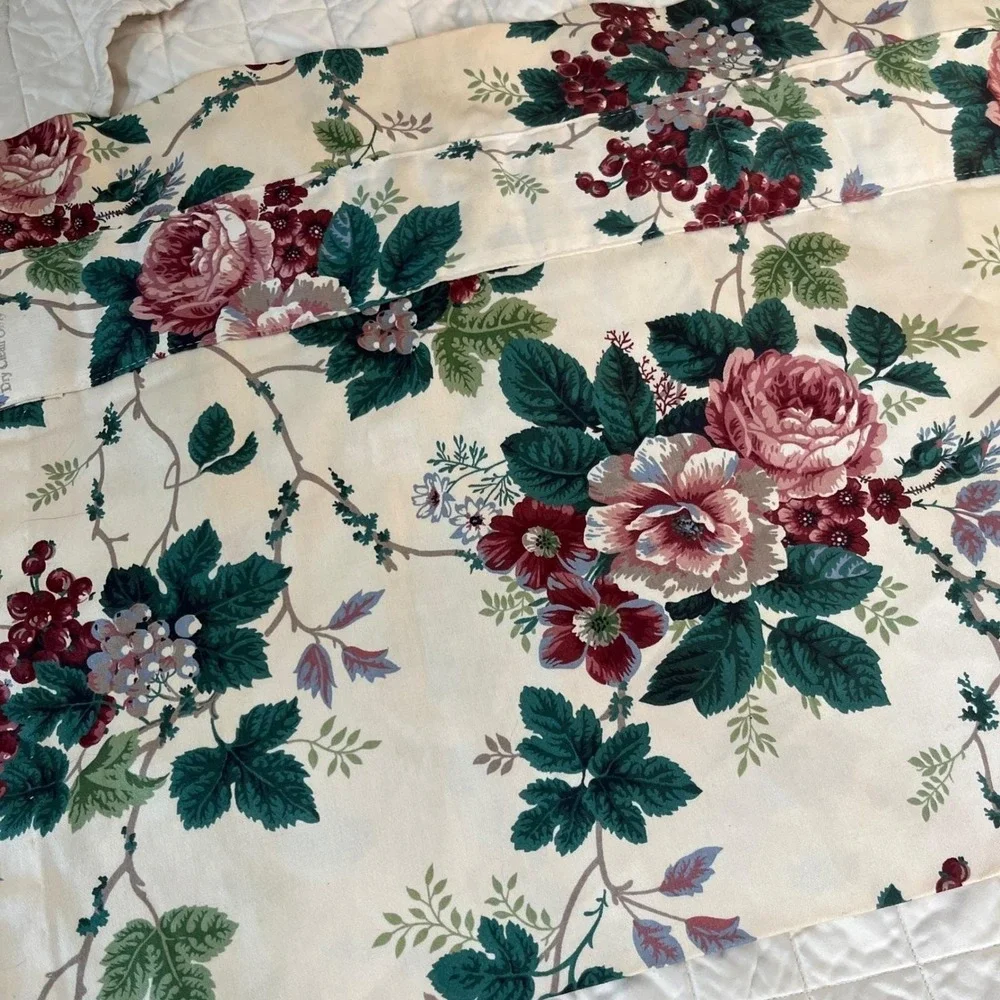Waverly Valance Pleasant Valley Floral Rod Pocket Valance (1) Custom Made72